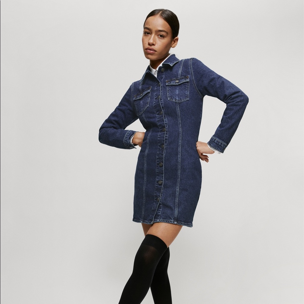 ✖️SOLD ✖️NWT Reformation Newman Denim Mini Dress